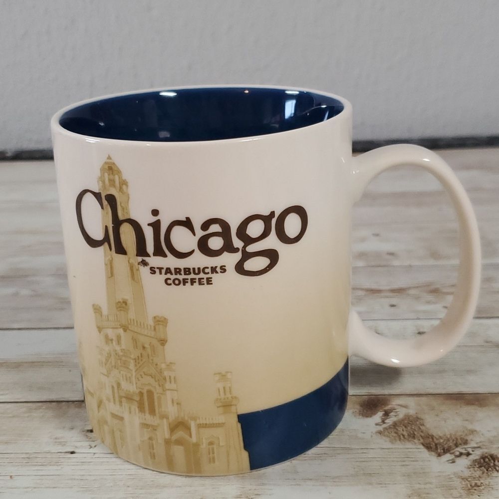 Starbucks Coffee 2012 Chicago Mug Global Icon Collection 16 fl. oz Big‎ Mug!